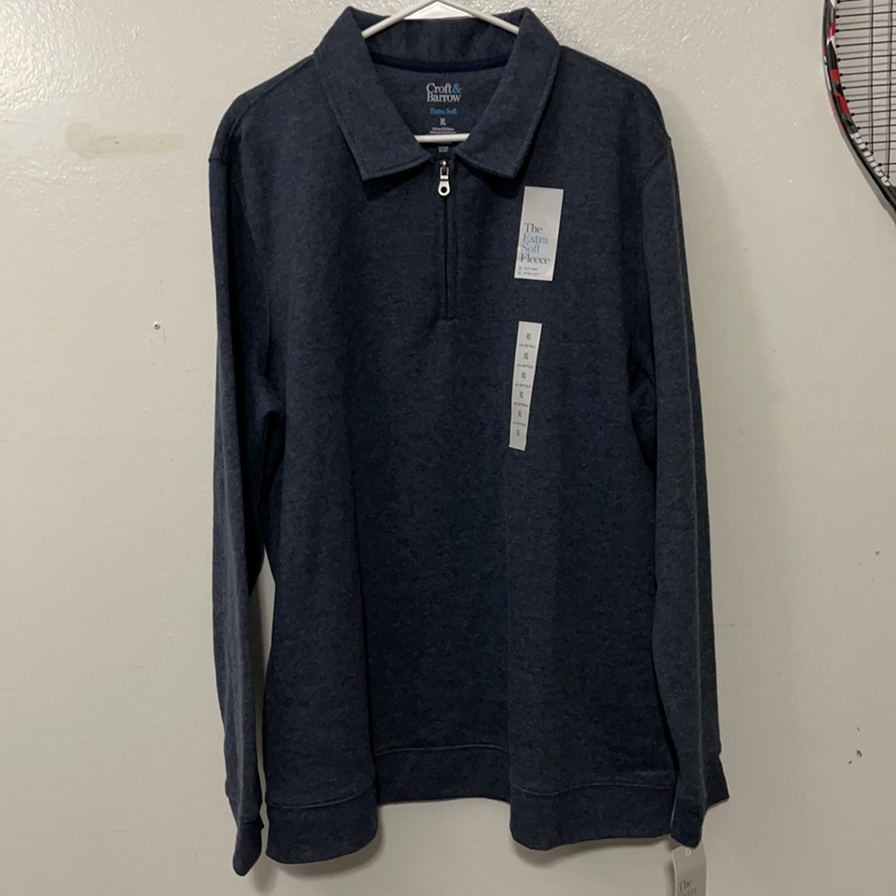 Croft & Barrow Extra soft 1/4 zip polo